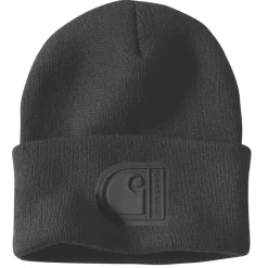 Mutsen|Wintersport-Carhartt Cuffed C Patch muts black