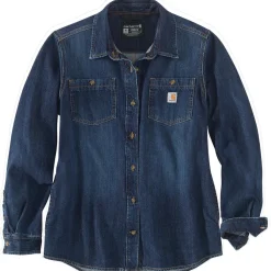 Shirts, Polo's & Blouses-Carhartt Denim blouse dames zion