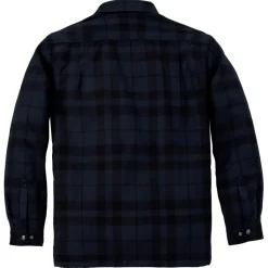Shirts, Polo's & Blouses-Carhartt Flannel Sherpa Lined overhemd heren navy