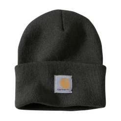 Mutsen|Wintersport-Carhartt Knit Cuffed muts black
