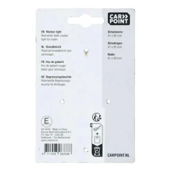 Verlichting Carrosserie-Carpoint 12V breedtelicht rood wit