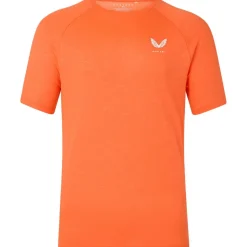 Sportshirt-Castore Adapt shirt heren bright orange mid grey