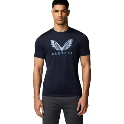 Castore Adapt Short Graphic shirt heren midnight navy sky blue< Sportshirt