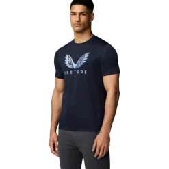 Castore Adapt Short Graphic shirt heren midnight navy sky blue< Sportshirt