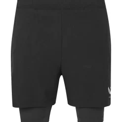 Sportbroek-Castore Flow 2-in-1 short heren black white