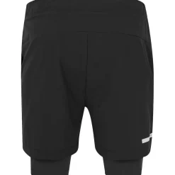 Sportbroek-Castore Flow 2-in-1 short heren black white