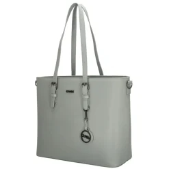 Charm London  Birmingham 15,6 inch laptop schoudertas light grey< Schoudertassen