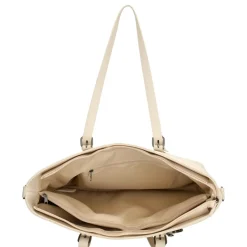 Charm London  Birmingham 15,6 inch laptop schoudertas crème< Schoudertassen