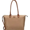 Charm London  Buckingham 15,6 inch laptop schoudertas taupe< Schoudertassen