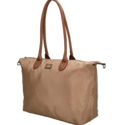 Charm London  Buckingham 15,6 inch laptop schoudertas taupe< Schoudertassen