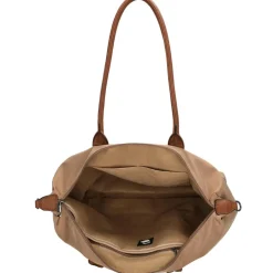 Charm London  Buckingham 15,6 inch laptop schoudertas taupe< Schoudertassen