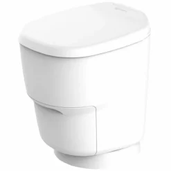 Inbouwtoiletten-Clesana C1 droogtoilet met ronde basis white