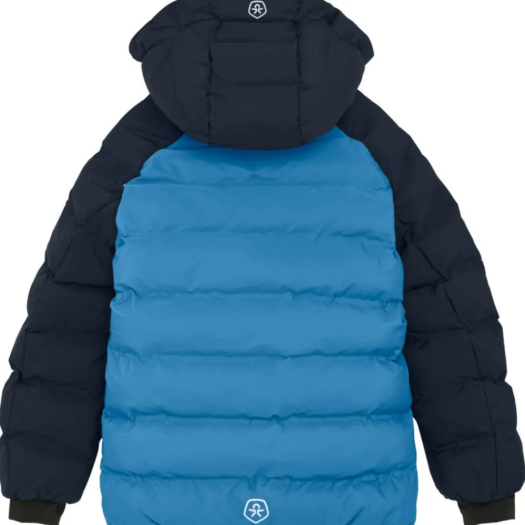 Ski Jassen|Wintersport-Color Kids  Quilt Contrast winterjas junior cyaneus
