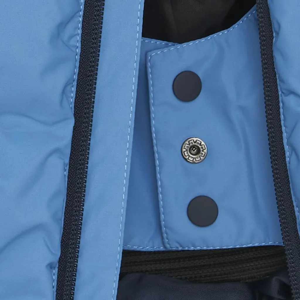 Ski Jassen|Wintersport-Color Kids  Quilt Contrast winterjas junior cyaneus