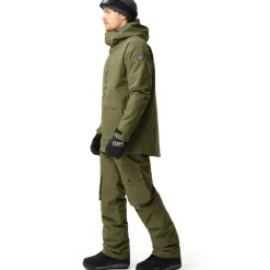 Ski Jassen|Wintersport-ColourWear Signature anorak winterjas heren dark olive