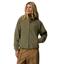 Fleece Vest-Columbia Benton Springs fleece vest dames stone green