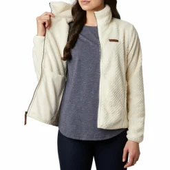 Fleece Vest-Columbia Fire Side II Sherpa fleece vest dames chalk