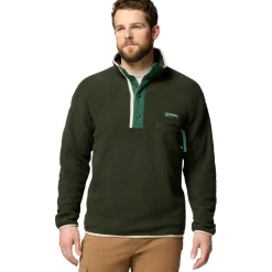 Outdoor Trui-Columbia Helvetia II Half Snap sweater heren greenscape