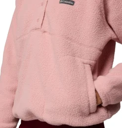 Columbia Jasper Ridge Pebble Half Snap sweater dames eraser pink< Outdoor Trui