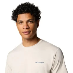 Columbia Kwick Hike Technical shirt heren dark stone heather linear view multi< Outdoor Shirt