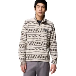 Outdoor Trui-Columbia Sweater Weather II Printed Half Zip sweater heren dark stone knitknot