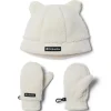 Mutsen|Wintersport-Columbia Toddler Rugged Ridge muts en handschoenen set junior chalk