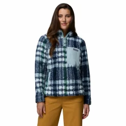 Outdoor Trui-Columbia West bend II sweater dames crushed blue herringplaid