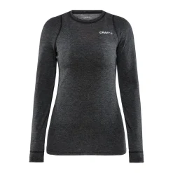 Thermokleding|Wintersport-Craft Core Wool Merino LS thermoshirt dames black