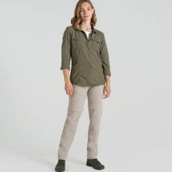 Outdoor Shirt-Craghoppers NosiLife Adventure III blouse dames wild olive