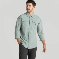 Craghoppers NosiLife Adventure III overhemd heren light green< Outdoor Shirt