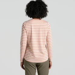 Craghoppers NosiLife Akona shirt dames clay stripe< Outdoor Shirt