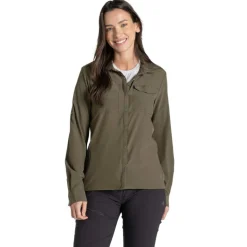 Craghoppers NosiLife Pro V blouse dames wild olive< Outdoor Shirt