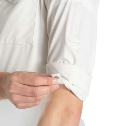 Outdoor Shirt-Craghoppers NosiLife Pro V blouse dames sea salt