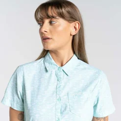 Outdoor Shirt-Craghoppers NosiLife Tillia blouse dames poolside green print