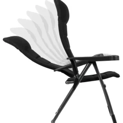 Campingstoelen-Crespo AP/215 Air-Deluxe campingstoel black