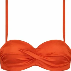 Bikini-Cyell Satin Tomato Padded Wired bikini top dames