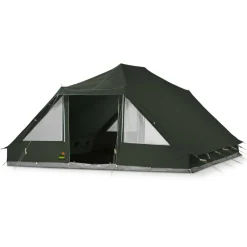 Tunneltenten|Koepeltenten-De Wit  Nepal Super Premium Plus groepstent hunting green