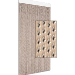 Degor Milan vliegengordijn 195 x 60 cm black< Deurgordijnen