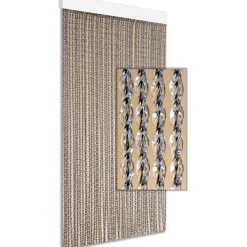 Degor Nola vliegengordijn 180 x 60 cm black< Deurgordijnen