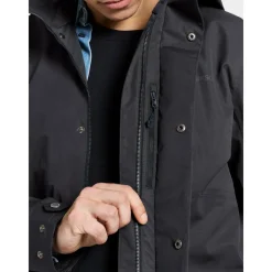 Didriksons Andreas USX Parka outdoor jack heren dark night  blue< Outdoor Jack