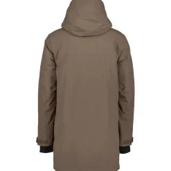 Didriksons Drew parka outdoor jack heren mocha brown< Outdoor Jack