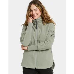 Fleece Vest-Didriksons Ronja fleece vest dames wilted leaf