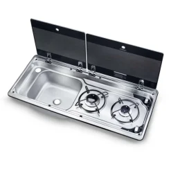 Kooktoestellen Inbouw-Dometic MO9722 kook-spoelcombinatie links