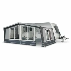 Voortent Caravan-Doréma Diamond XL270 De Luxe voortent 25 mm stalen frame  antraciet