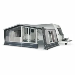 Doréma Diamond XL300 De Luxe voortent 25 mm stalen frame  antraciet< Voortent Caravan