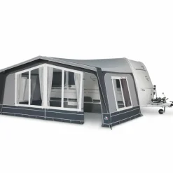 Voortent Caravan-Doréma Diamond XL300 voortent 25 mm stalen frame  antraciet