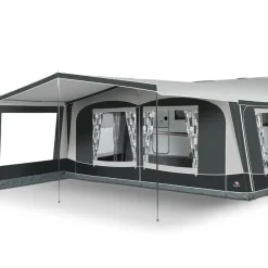 Caravan- & Voortentluifels-Doréma Locarno Plus voortentluifel 25 mm aluminium frame  antraciet
