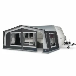 Doréma Monza 240 voortent 25 mm stalen frame antraciet< Voortent Caravan