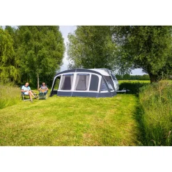 Doréma Porto voortentluifel 28 mm stalen frame antraciet  grijs< Caravan- & Voortentluifels