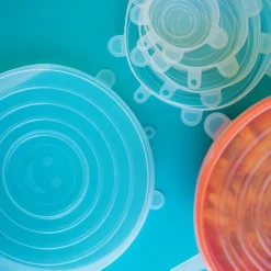 Dotz Siliconen vershouddeksels ø 6 - 21 cm transparant 6-pack< Vershouddozen